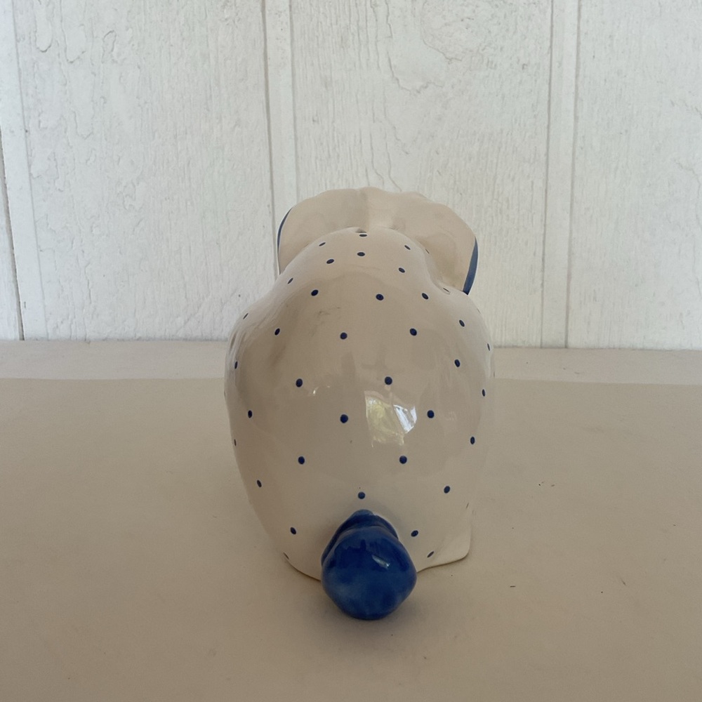 Tiffany & Co. Hand Painted Rabbit Coin Bank - Picture 6 of 13